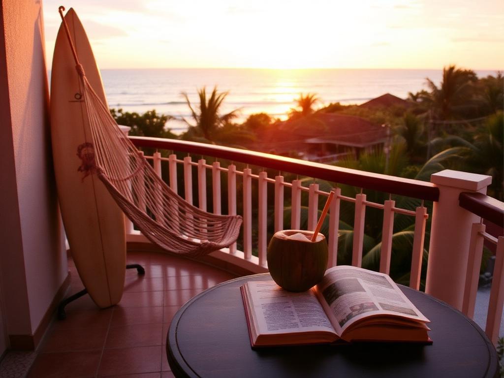 Ocean-view townhouse terrace in Tamarindo Costa Rica